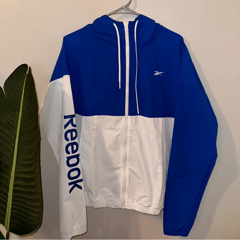 Men’s Small Blue/White Reebok Classic Track Jacket, Brand New with Tags